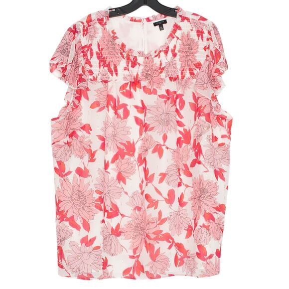Talbots Top Boho Cottagecore Romantic Lolita Kawaii Feminine Floral Flutter 3X - Picture 1 of 4